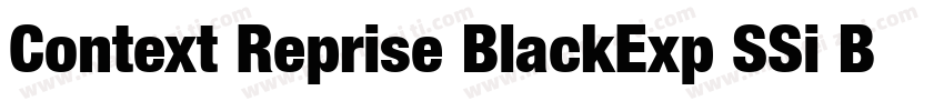Context Reprise BlackExp SSi Bold字体转换